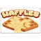Signmission Waffles Banner Heavy Duty 13 Oz Vinyl with Grommets Single Sided B-60 Waffles - alternate 1